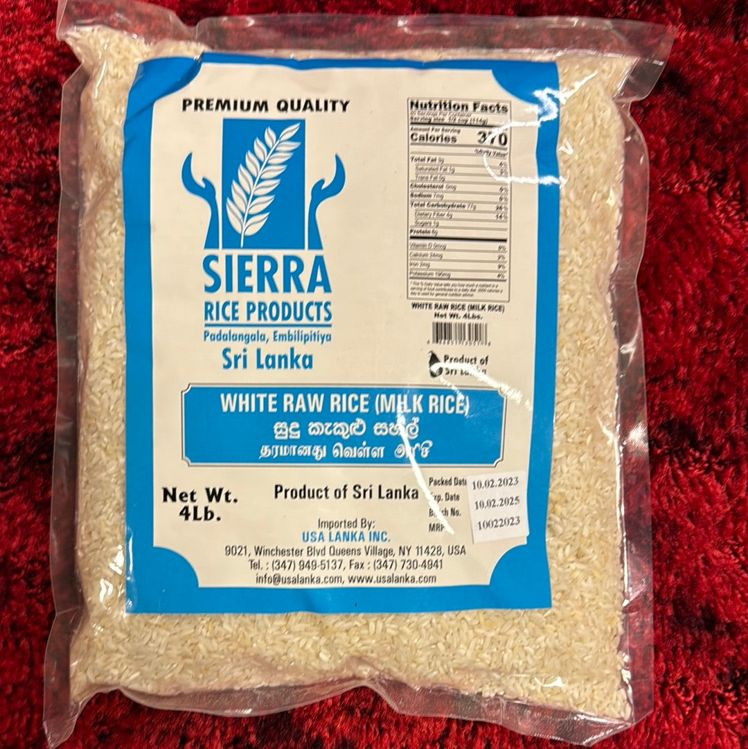 White Raw Rice (Kiribath Rice) 4lb